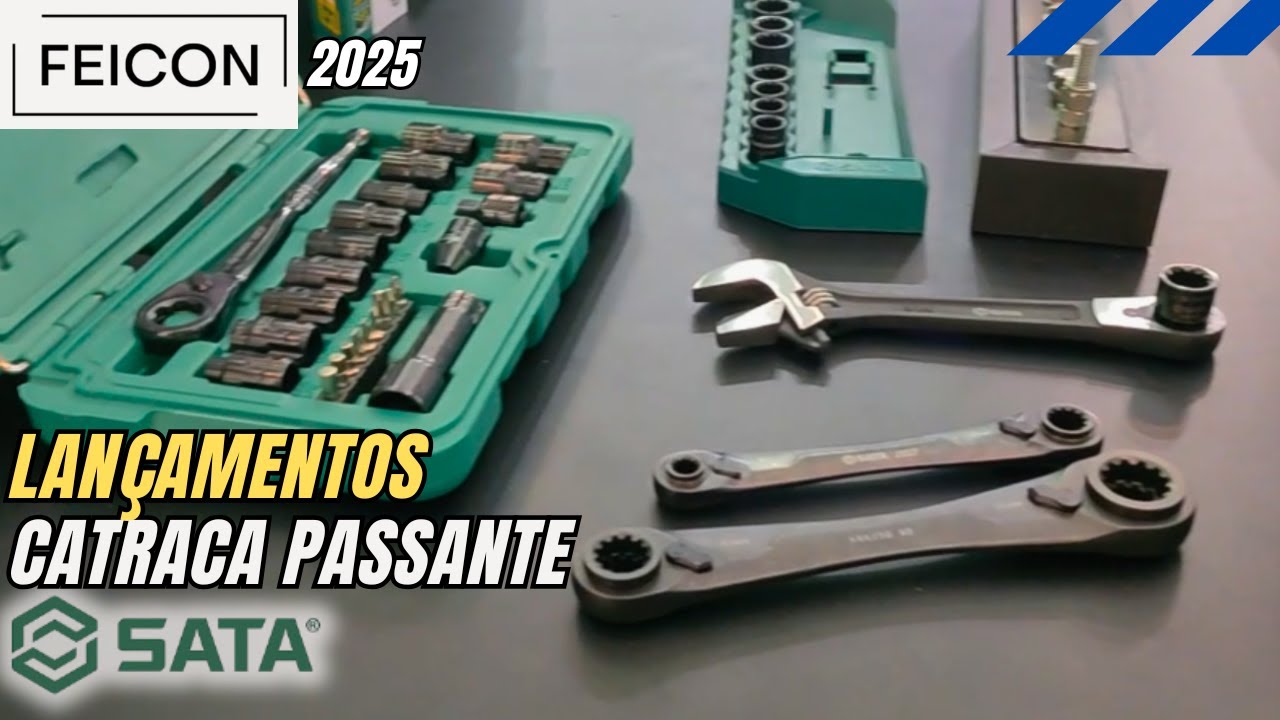 Lançamento chaves catracas passante Vortex - SATA ferramentas na FEICON 2025