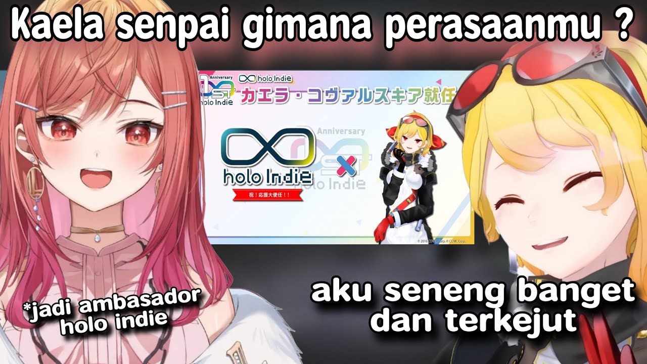 Kaela ditunjuk sebagai brand ambassador Holo Indie  dan di wawancarai sama Ririka !!!