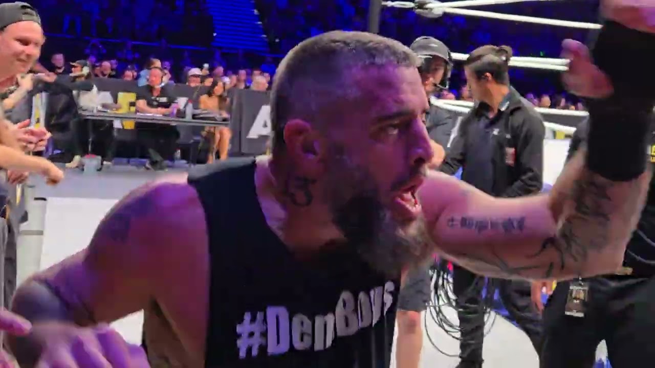 Mark Briscoe attacks Wheeler Yuta at AEW House Rules Brisbane