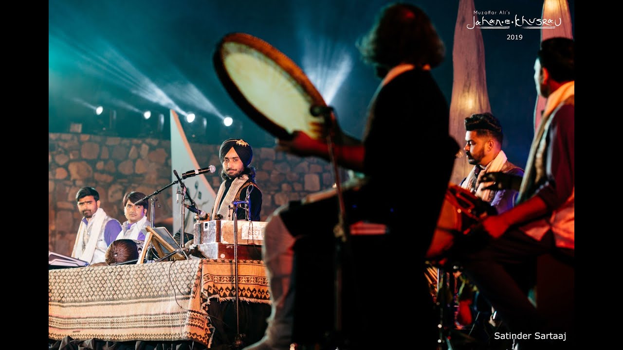 Satinder Sartaaj performing at Jahan-e-Khusrau 2018