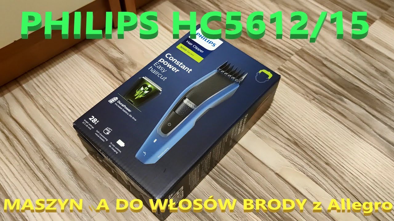 PHILIPS HC5612/15 MASZYNKA DO WŁOSÓW BRODY z Allegro. Prosta maszynka bezprzewodowa. Czytaj OPIS !