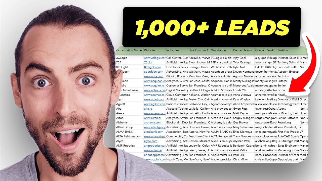 Сгенерируйте 1000 лидов с помощью ЭТОЙ автоматизации на базе ИИ за 15 минут! 🤯 (Make com + Apollo...