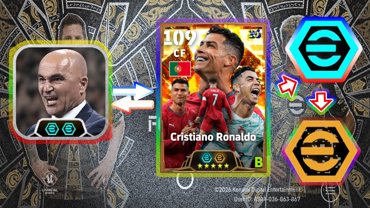 Cristiano Ronaldo 109 Best Training With Booster, Player Progression eFootball 2026