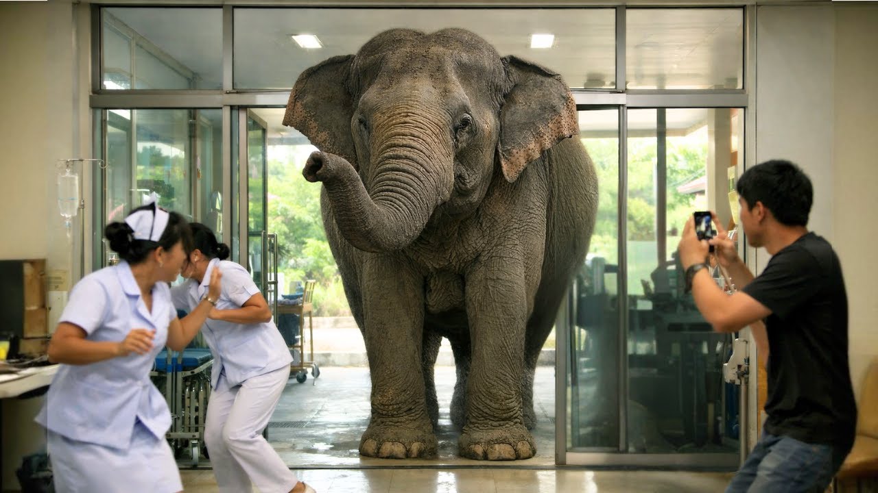 A Wild Elephant Walked Into a Hospital — What Happened Next Left Everyone in Tears