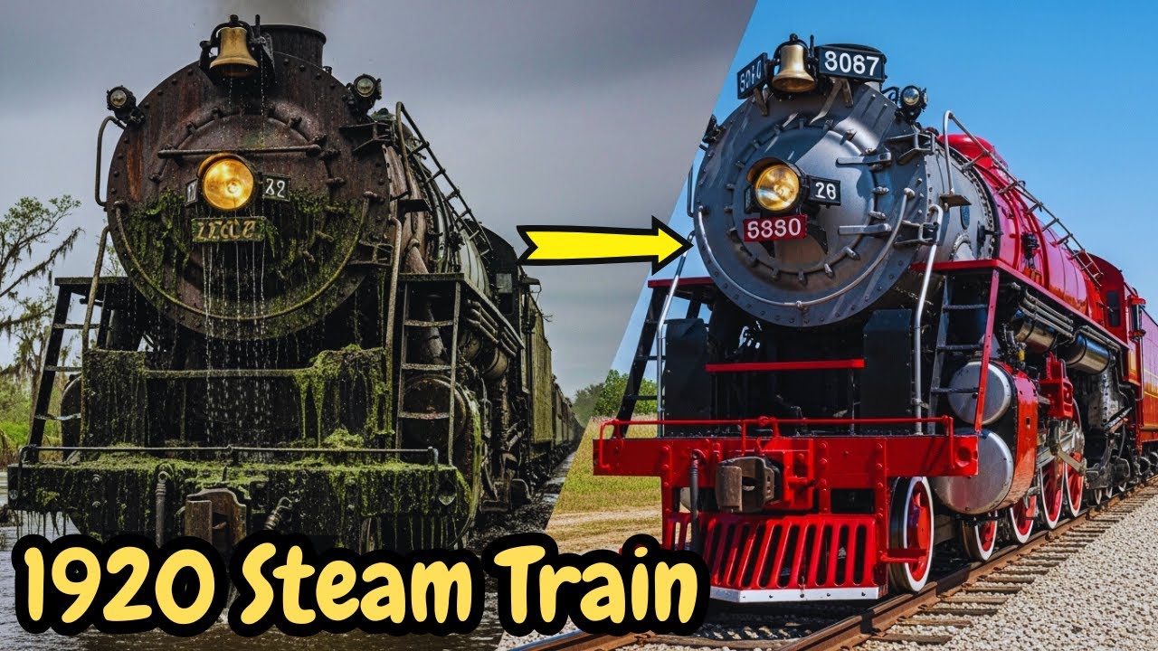 Restoring a 1920 Steam Train Found Underwater Satisfying Deep Clean