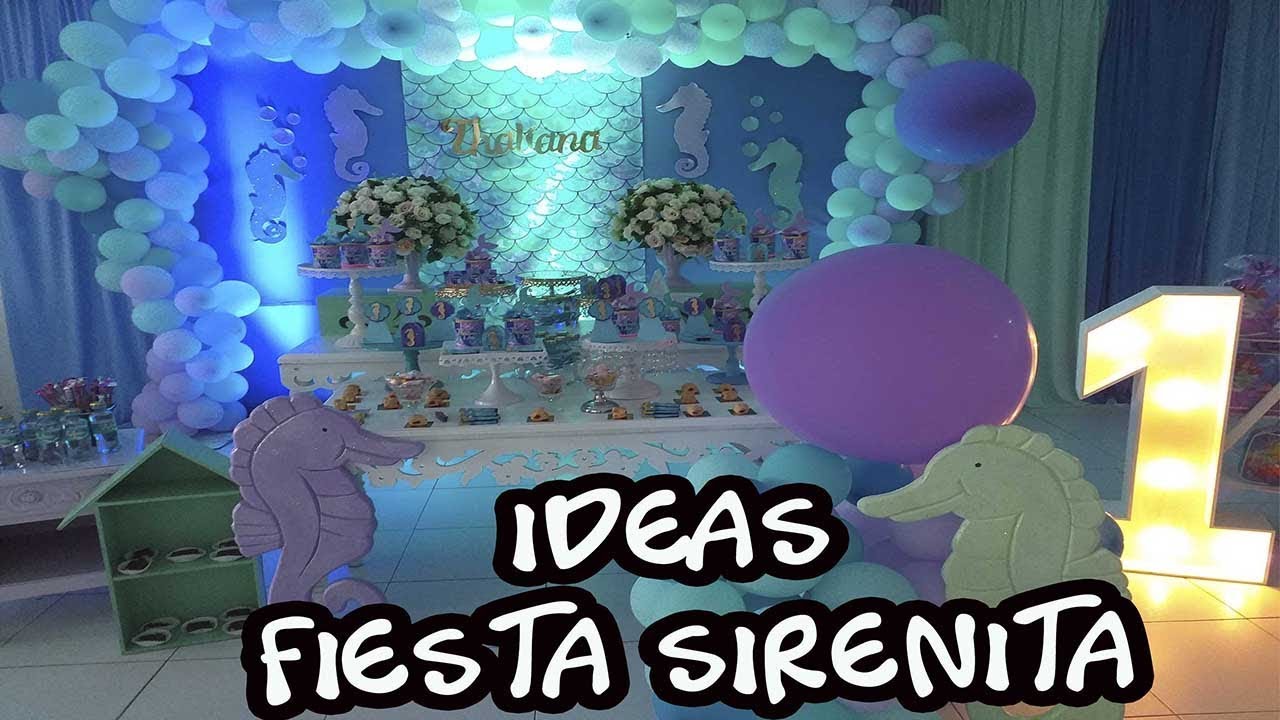 MANUALIDADES E IDEAS FIESTA DE LA SIRENITA SENCILLAS