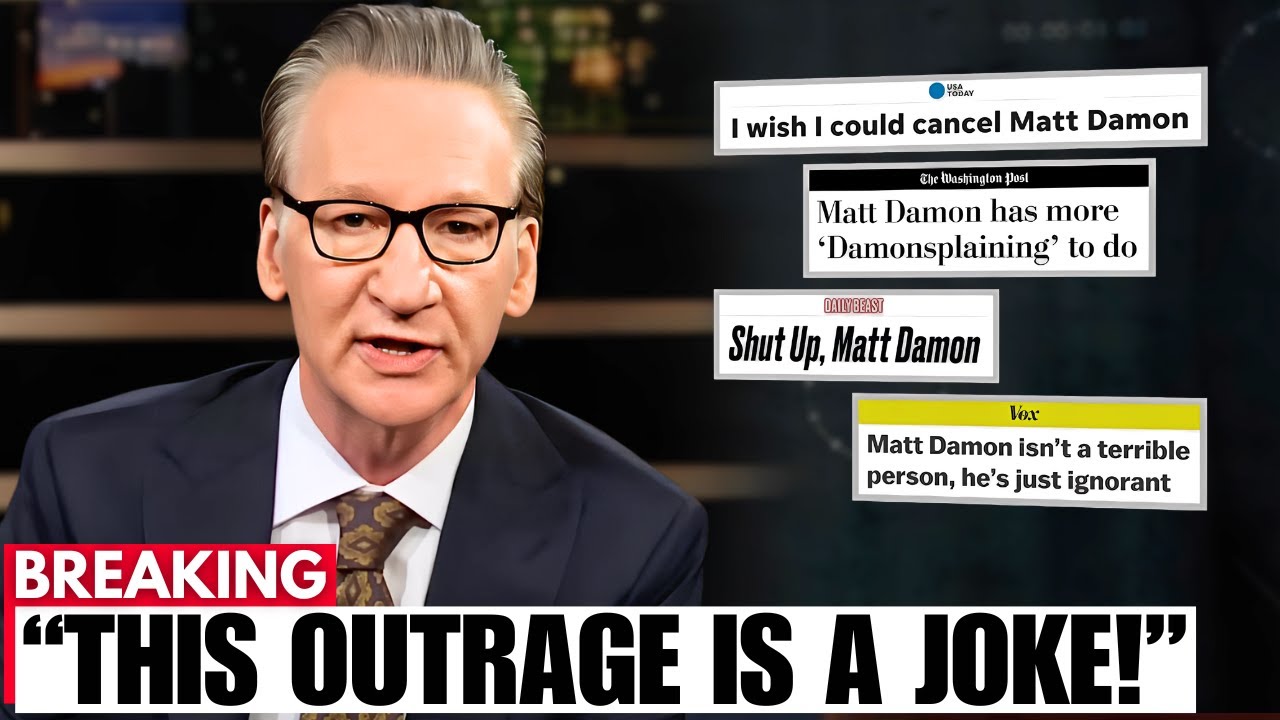 Bill Maher DESTROYS Woke Left For ATTACKING Matt Damon On Live TV