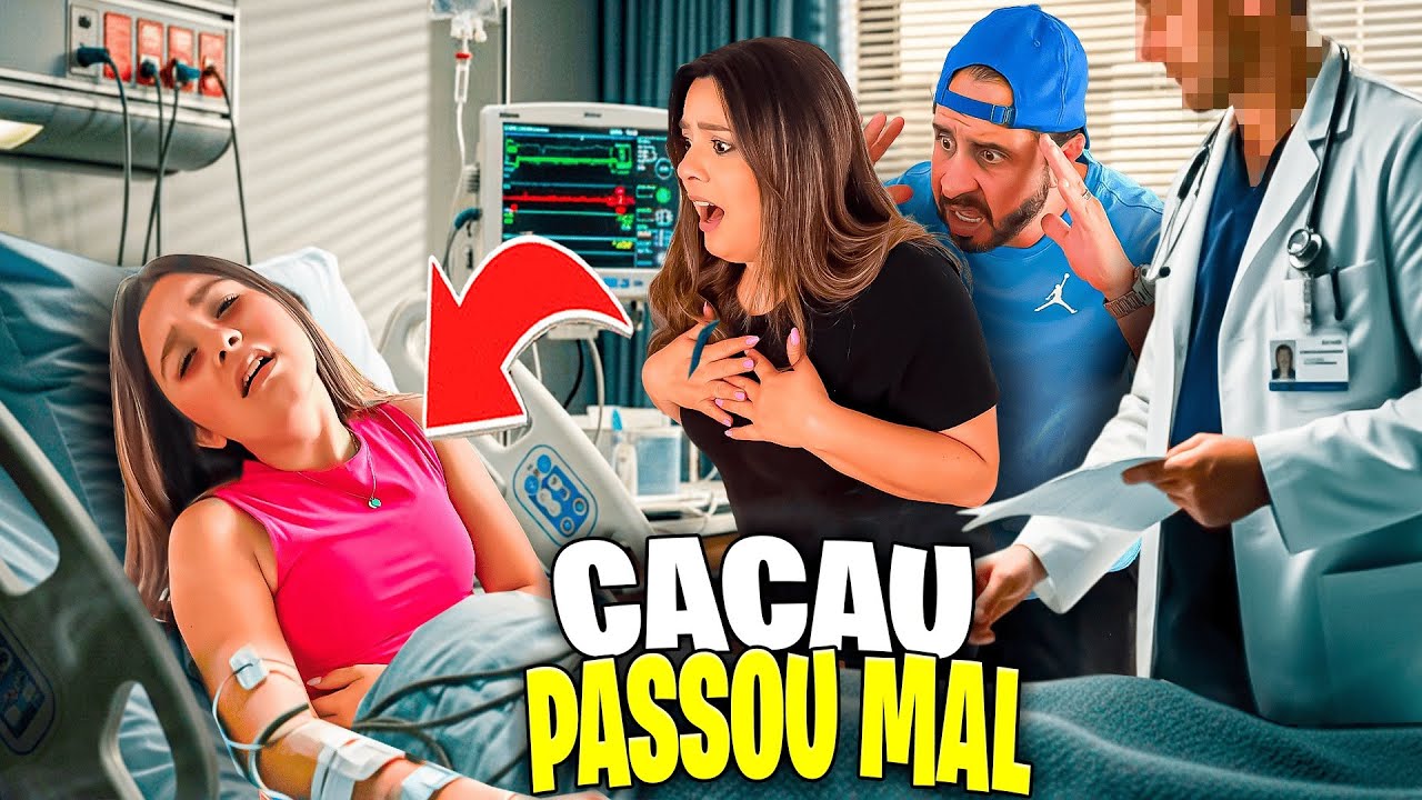FOMOS PARA O HOSPITAL COM A CACAU *Chorei muito 