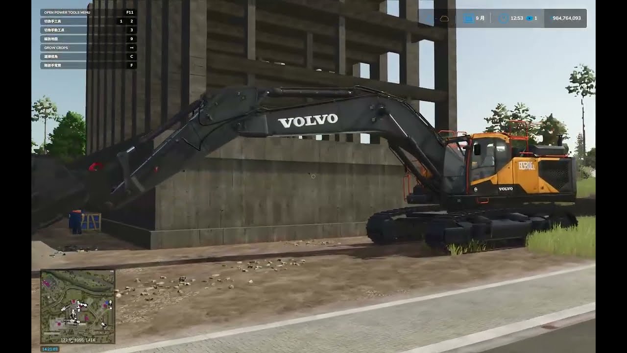 FS25 - Construction - Volvo EC530 Excavator Digging Dirt @ Mittelberg