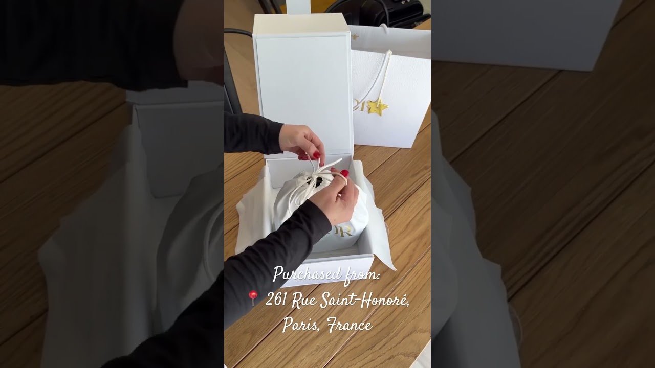 Unboxing a mini black Lady Dior 🖤🖤🖤