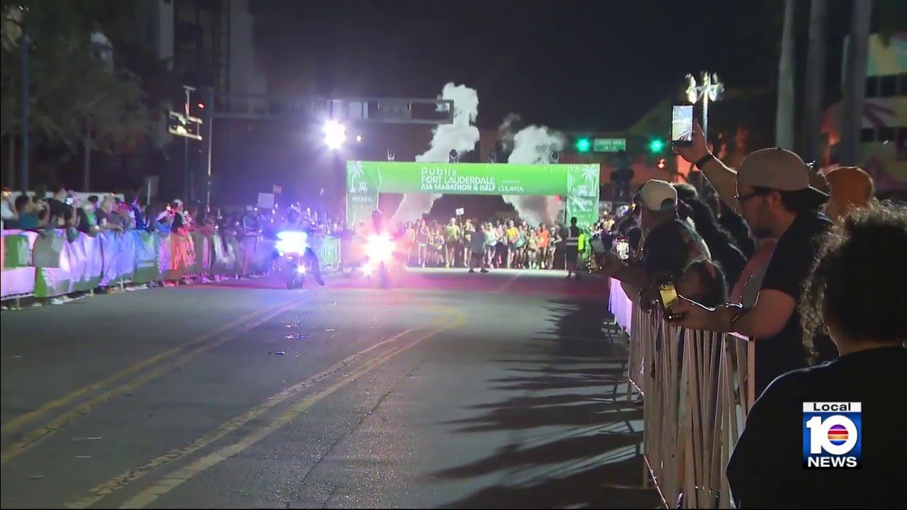 Athletes take part in Fort Lauderdale A1A Marathon