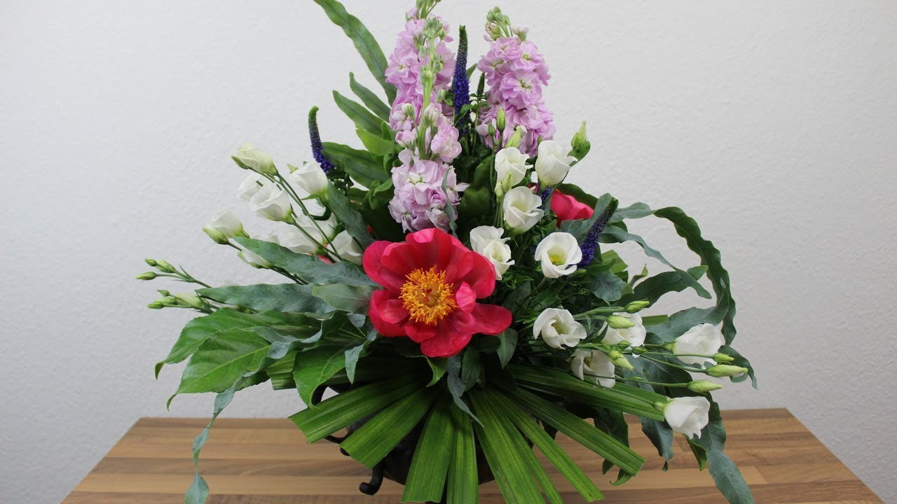 Floristik Anleitung -  Blumengesteck mit Steckschaum  ❁ Deko Ideen mit Flora-Shop