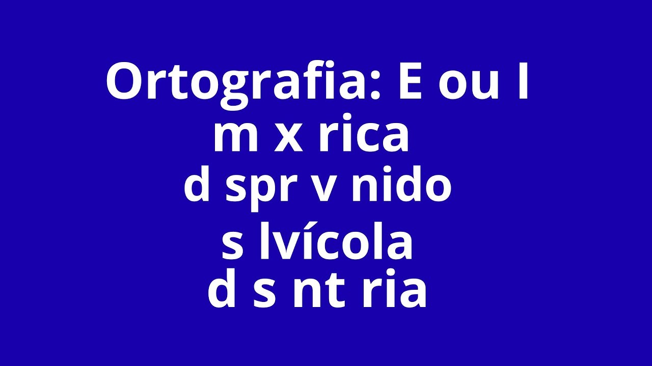 Ortografia: E OU I. #dicasdeportuguês #professor #línguaportuguesa