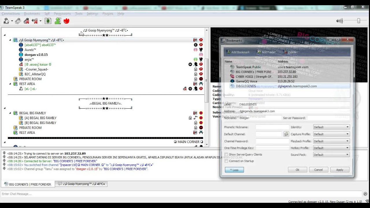 [TUTORIAL] How To Set Default Channel on Teamspeak 3 [English]