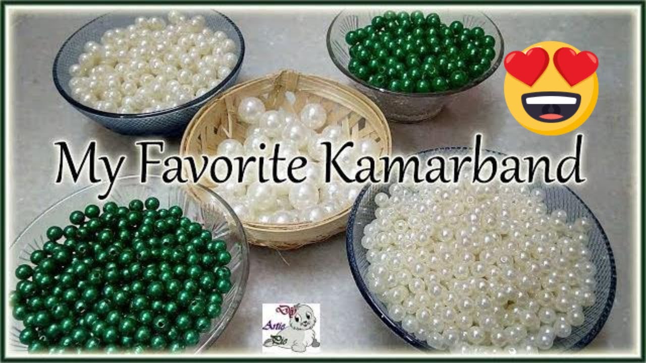 #182 DIY || Make Waist Belt With Pearls || Kamarband || Vaddanam || Jewellery Making at Home