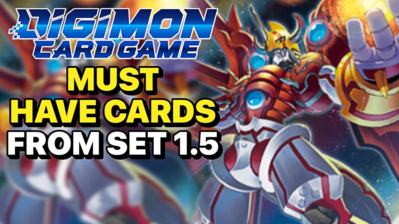 Digimon TCG MUST HAVE Cards From Set 1.5 | Digimon Card Game