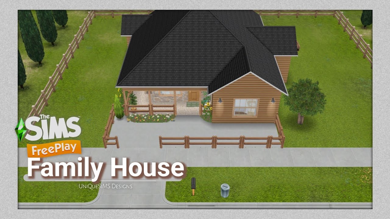 Small Family House [2-Bedroom] The Sims FreePlay | House Tour | Floor Plans | UniQueSiMS Designs 