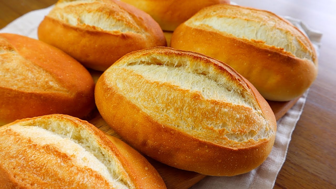 How to make Crusty French Bread Rolls ⎮ Французский хлеб