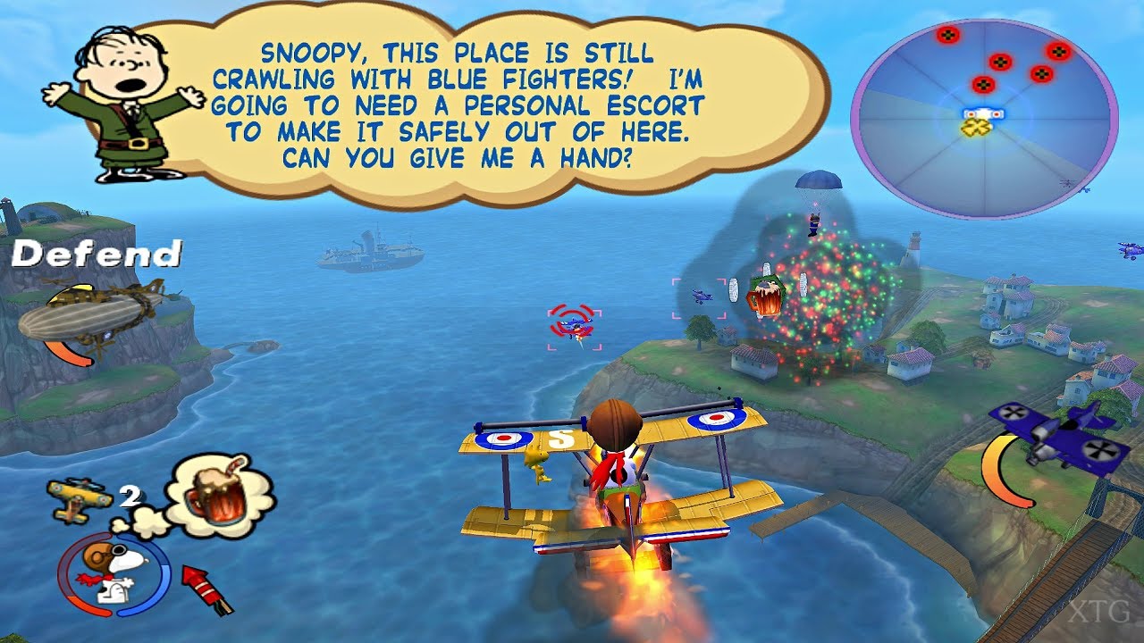Snoopy vs the Red Baron PS2 Gameplay HD (PCSX2)