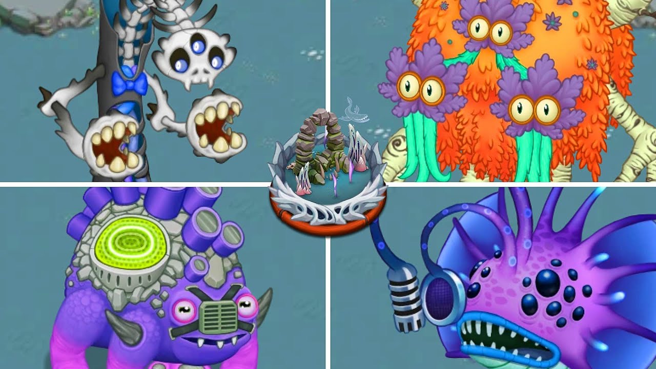 Bone Island - All New Monsters (All Sounds & Animations) | My Singing Monsters