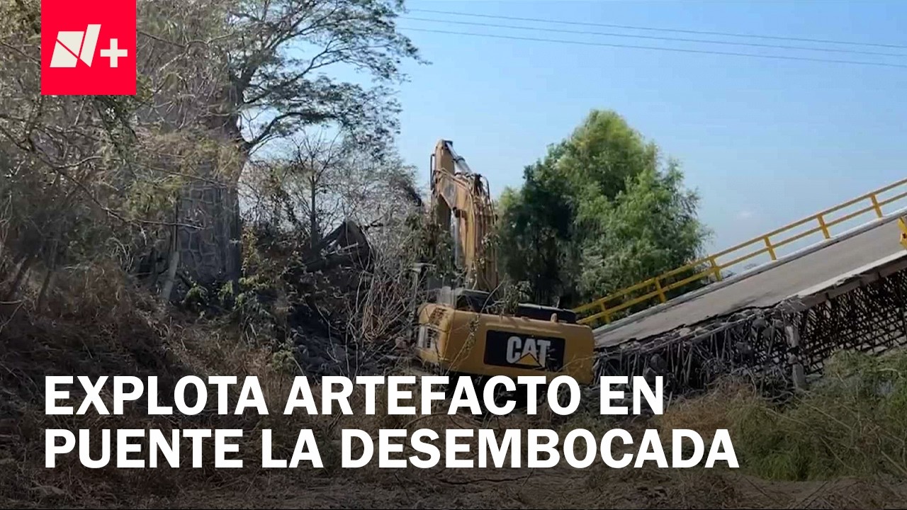 Muere trabajador tras explosión durante demolición del puente La Desembocada en Jalisco