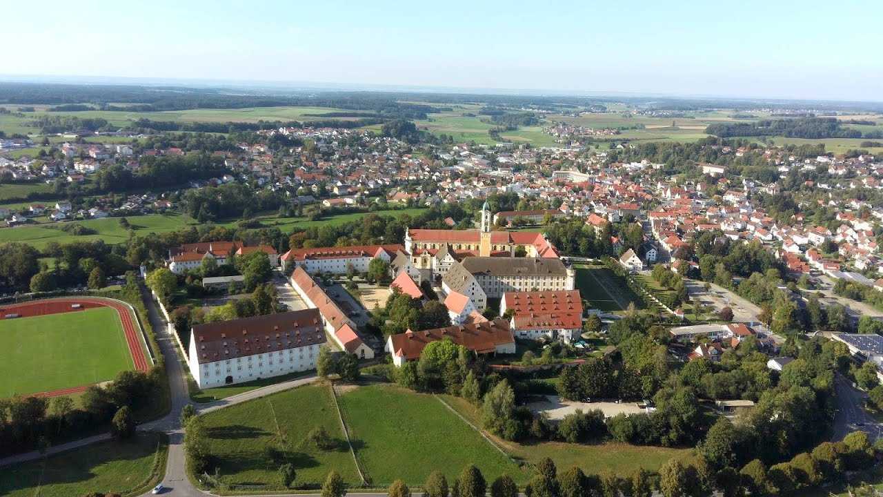 Kloster Ochsenhausen & Ziegelweiher, Drohne... 20.09.2020, 4K