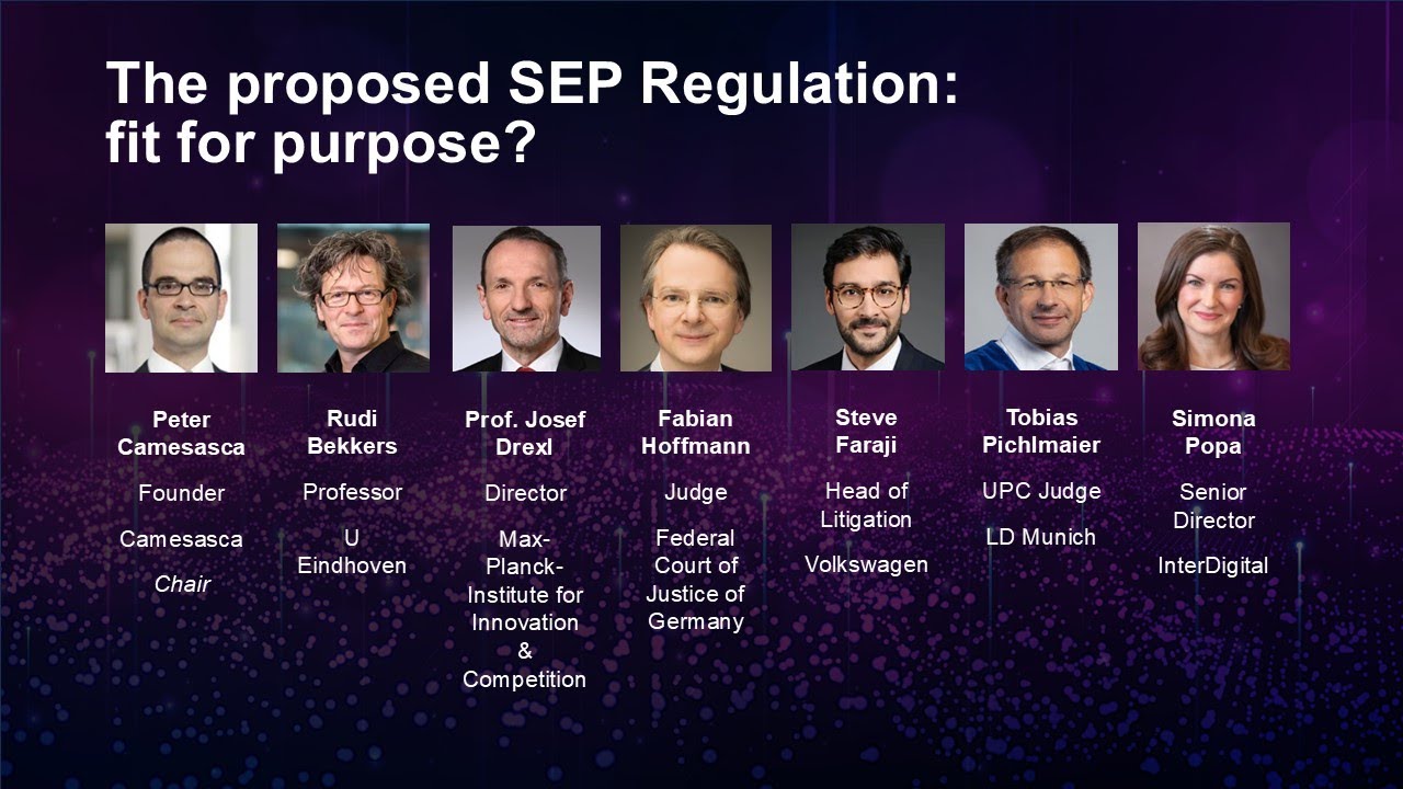 Modernising SEP Licensing Conference: The proposed SEP Regulation - fit for purpose?