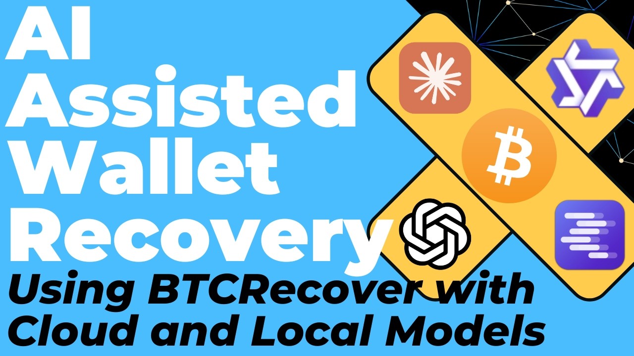 Восстановление утерянного криптокошелька: ИИ + BTCRecover (локально или онлайн)