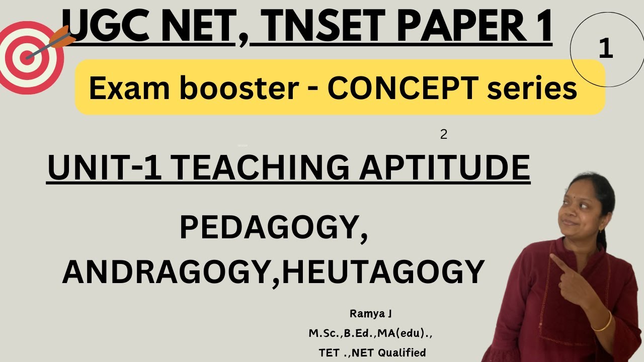 Pedagogy|Andragogy|Heutogogy|UGC NET Paper 1| TNSET| Teaching Aptitude/ Tamil
