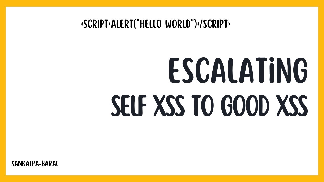 Self XSS to good XSS | Bug Bounty POC | 2022