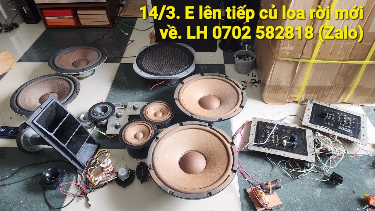 14/3. E lên củ loa rời mới về, bass, mid treble, phân tần. Lh 0702 582818 (Zalo)