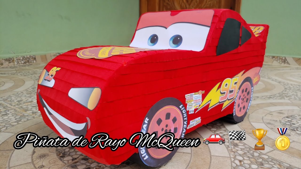 Piñata de Rayo McQueen | Creaciones Mágicas Sarahí