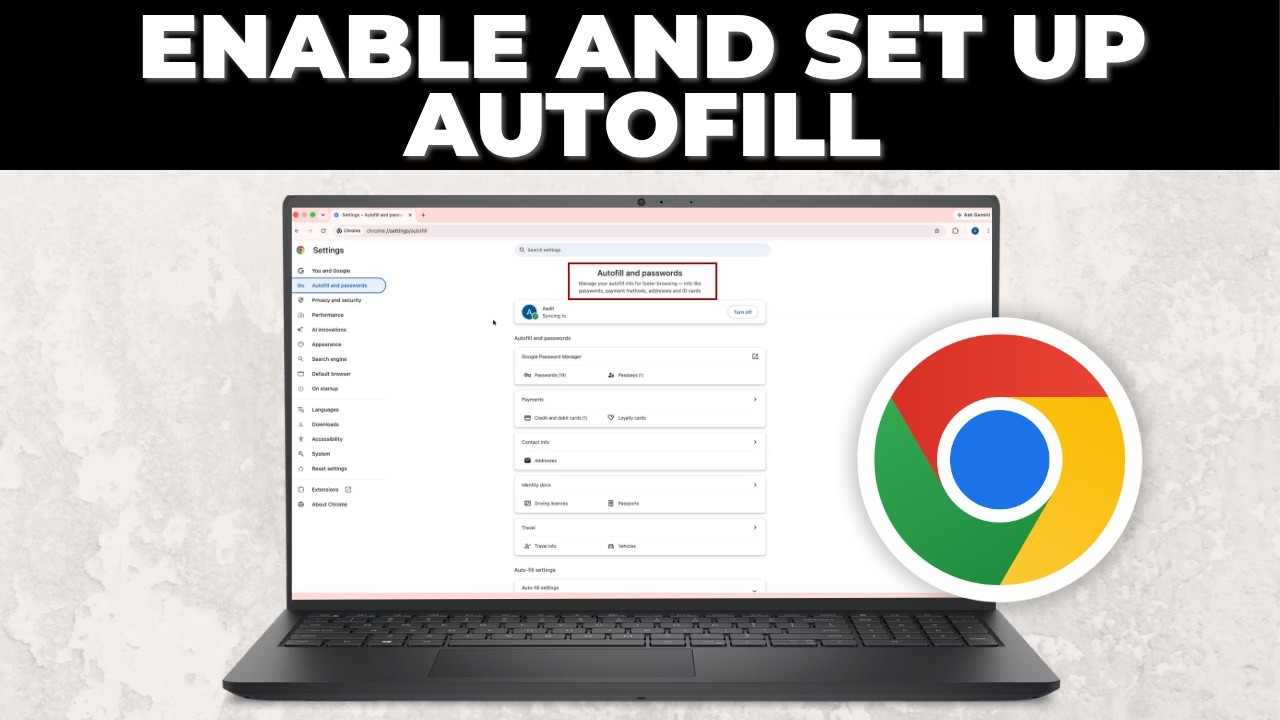 Как включить и настроить автозаполнение в Google Chrome