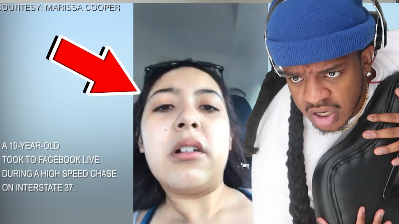 Girl goes live while on a high speed chase!