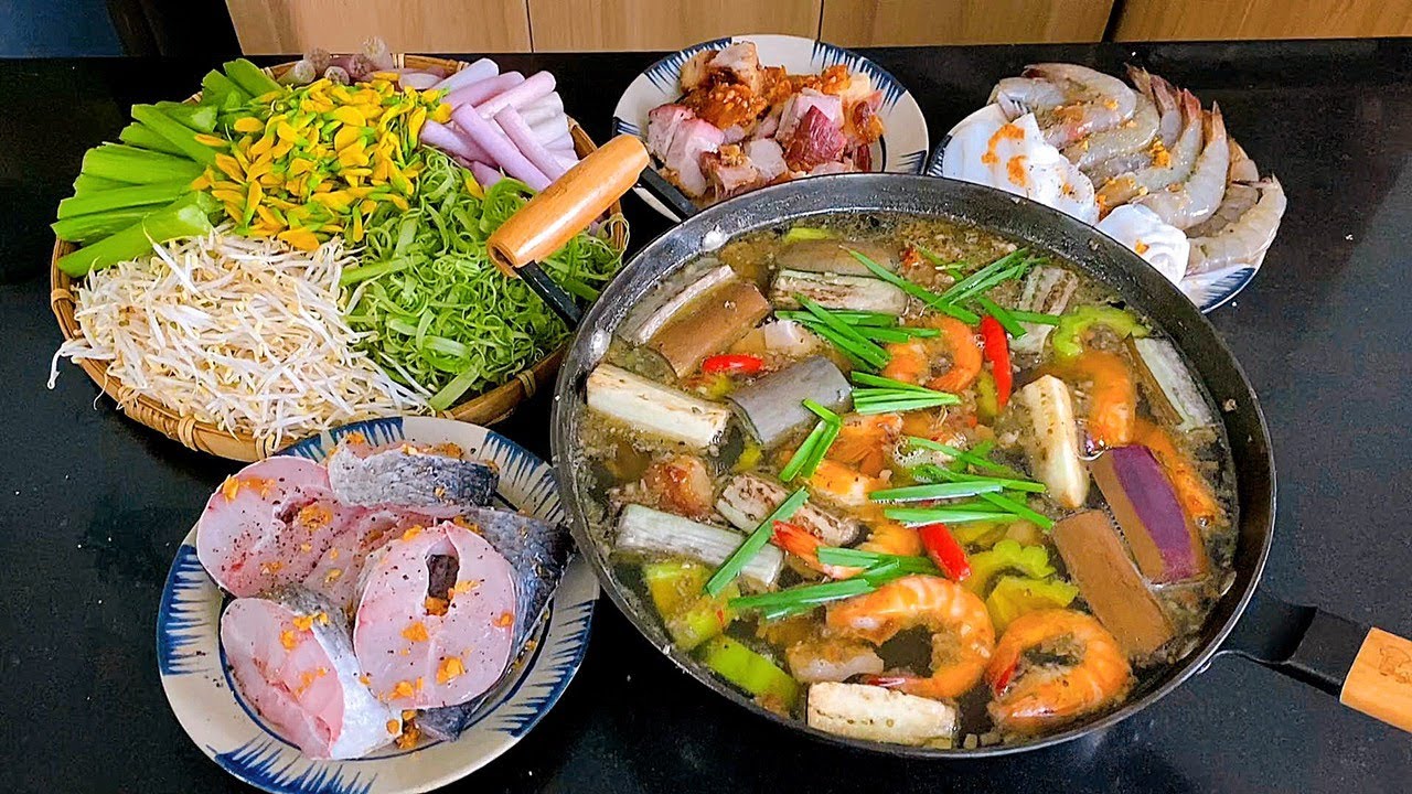 LẨU MẮM C&Aacute; L&Oacute;C HẢI SẢN ngon tuyệt c&uacute; m&egrave;o | Bếp Của Vợ