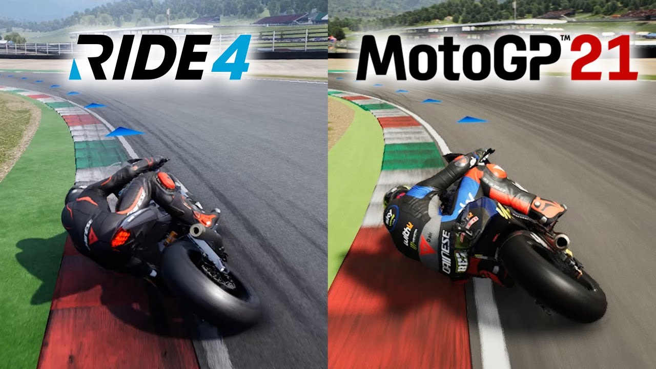 RIDE 4 vs MotoGP 21 | Gameplay Comparison