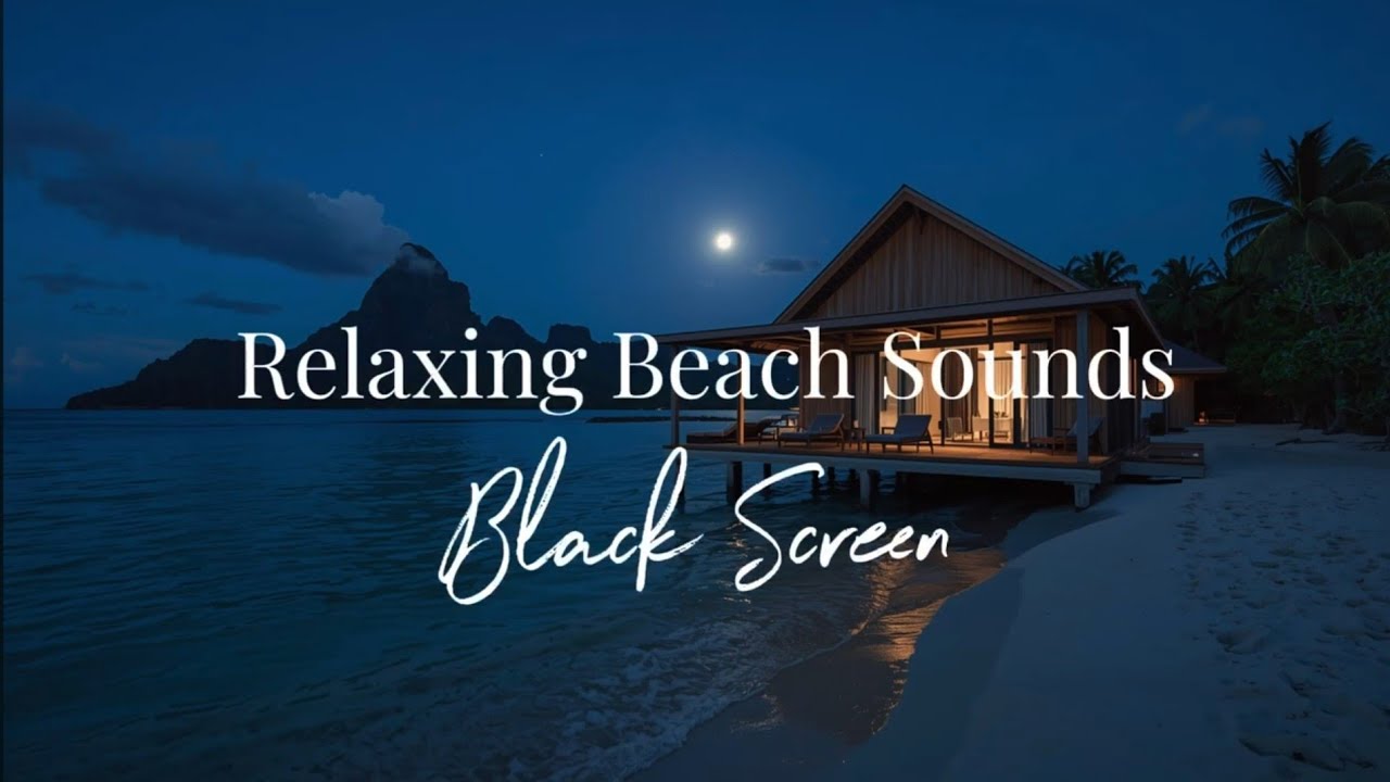 2 Hours Ocean Waves Black Screen 🌙 Deep Focus, Study & Relaxation Sounds #oceansounds #meditation