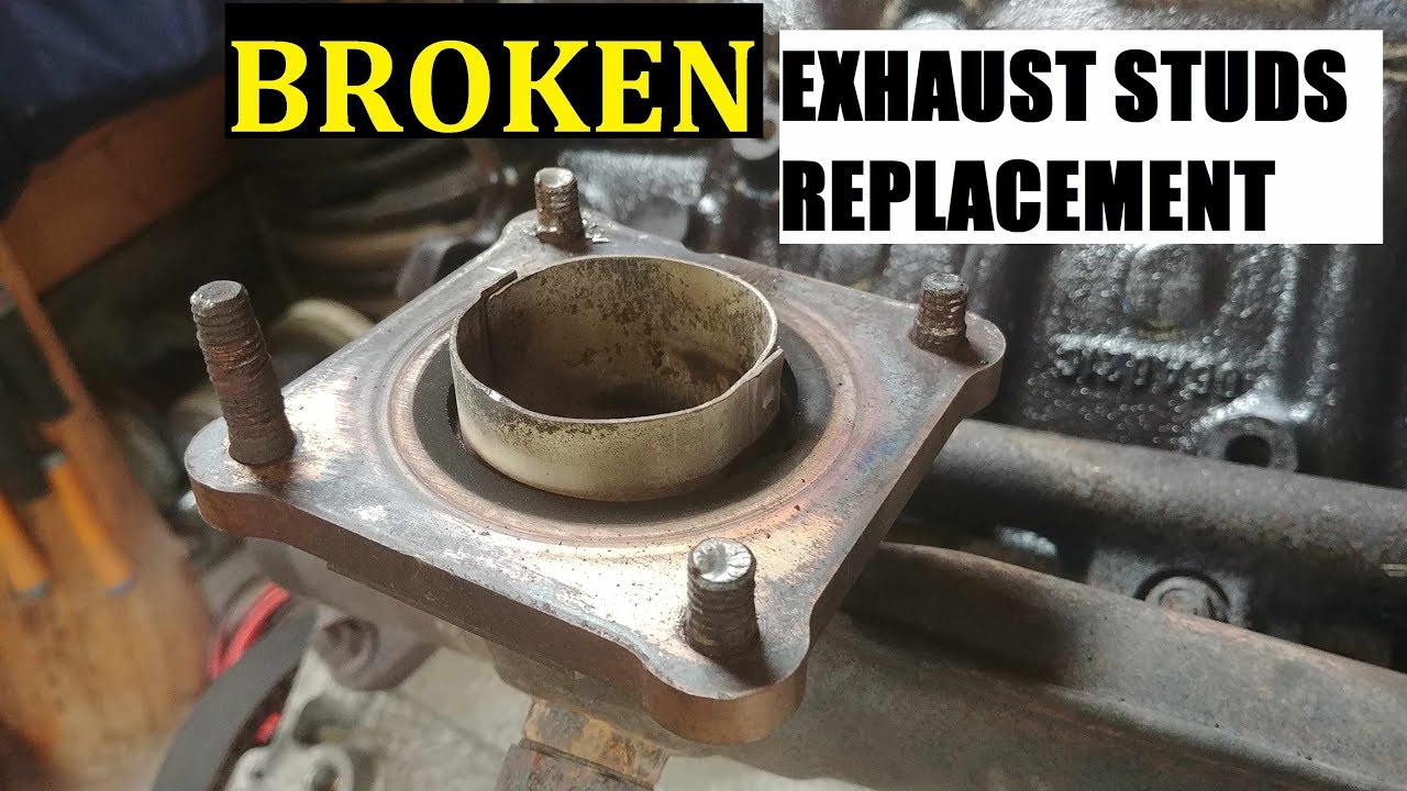 HOW TO REPLACE BROKEN EXHAUST STUDS. REMOVAL / INSTALLATION. Complete Guide.