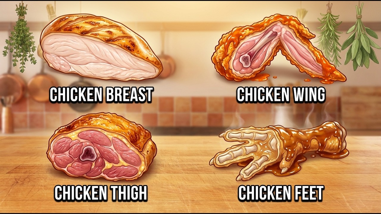 Every Chicken Part We Eat Explained In 10 Minutes