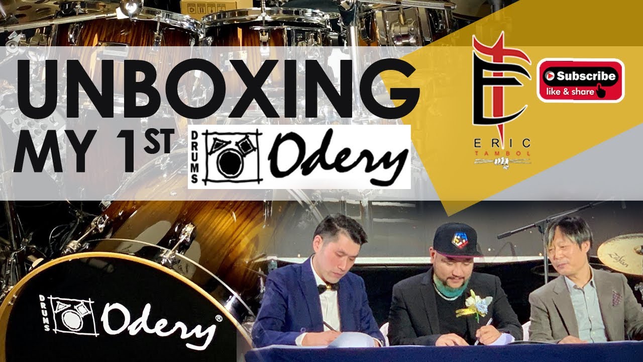 Part 1of 2 | Unboxing my new EYEDENTITY SERIES drums | Endorsement from ODERY drums | Dreamcometrue