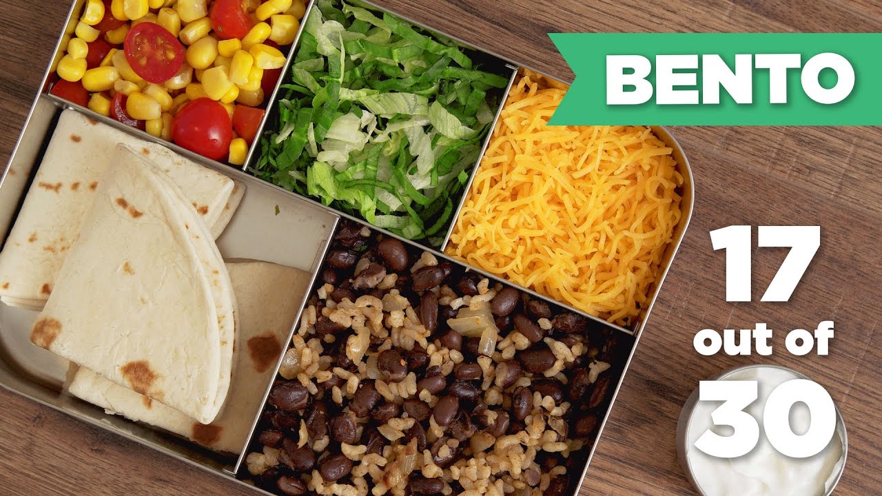 Bento Box Healthy Lunch 17/30 (Vegetarian– SPECIAL TACO THEME!) - Mind Over Munch