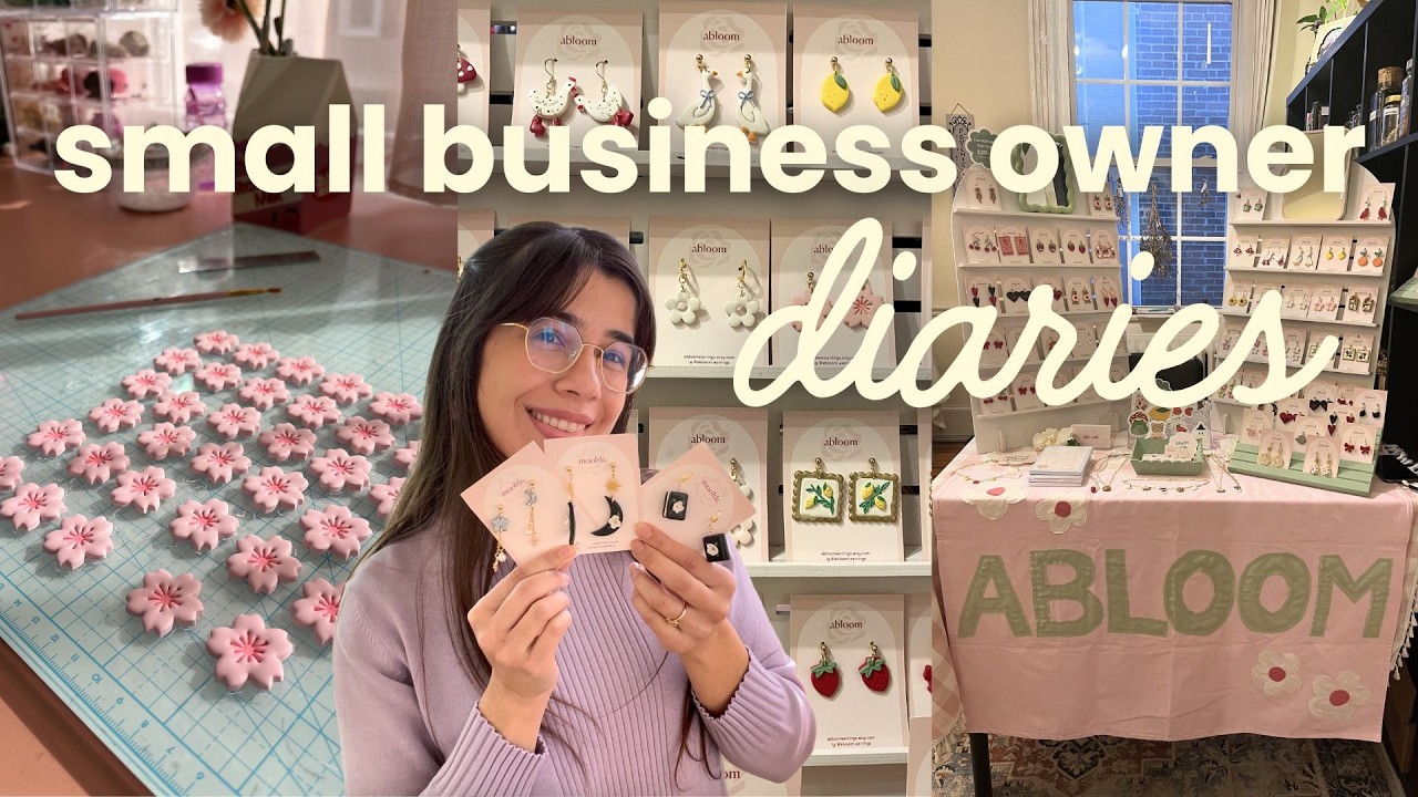 preparing 3 shop restocks + popping up at a witchy store | small business vlog