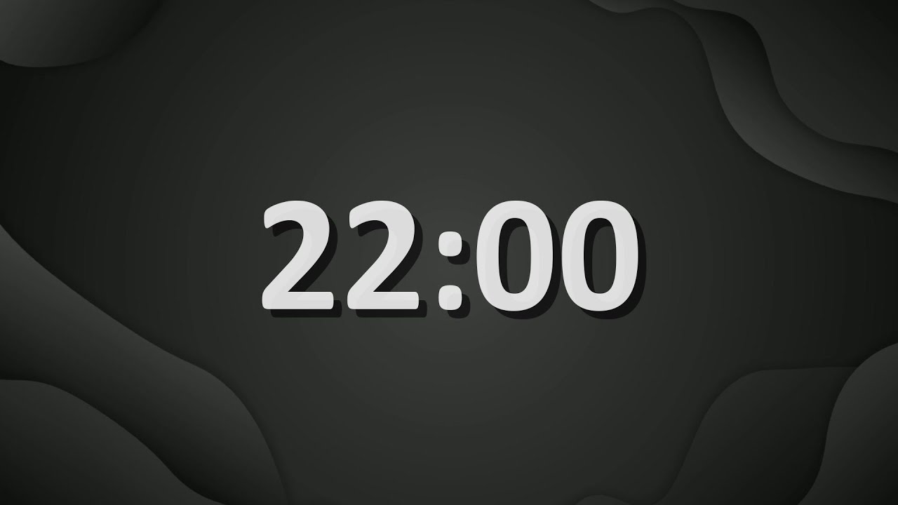 22 Minute (1320 Seconds) Countdown Timer