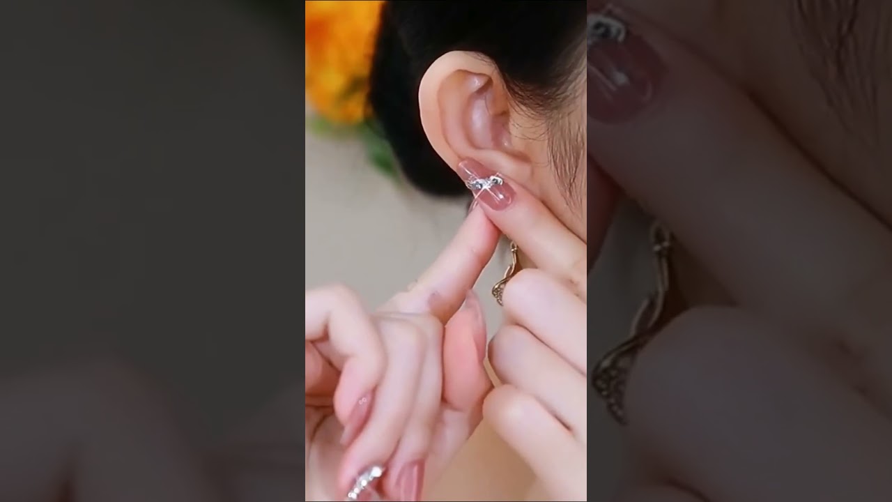 Her Lab Jewelry To Pink ginkgo leaf earrings