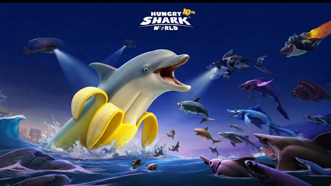 ALL 47 HUNGRY SHARK WORLD UNLOCKED - NEW SHARK COMING SOON UPDATE - HUNGRY SHARK WORLD MOD 7.4.7 APK