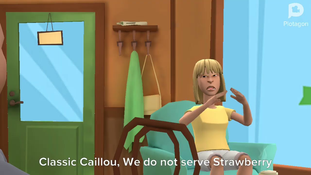 Plotagon Story: Classic Caillou Misbehaves at Carla's 2nd Birthday and Daisy's 1st Birthday/Grounded