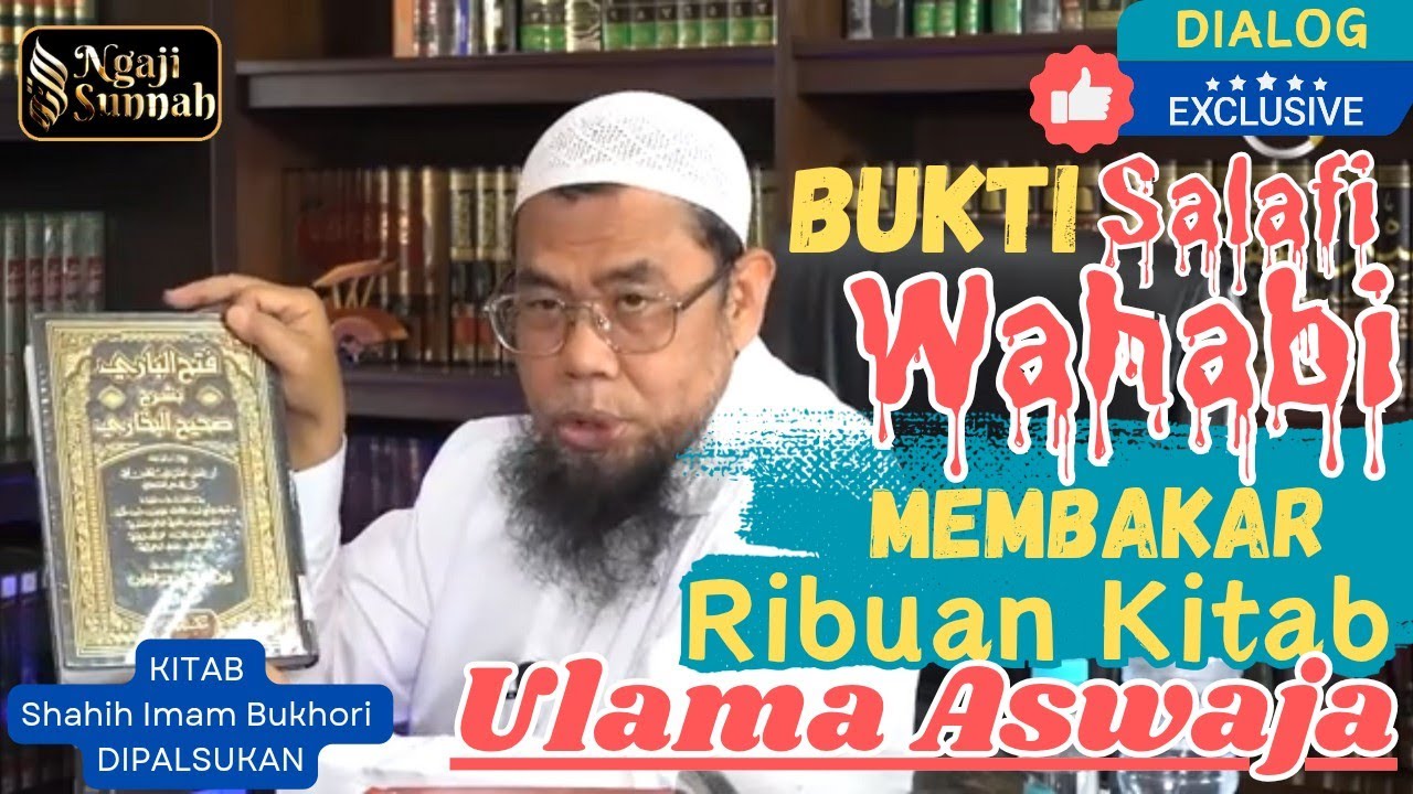 SALAFI WAHABI MEMBAKAR Ribuan Kitab Ulama Ahlus Sunnah Waljama'ah - Ustadz Zainal Abidin