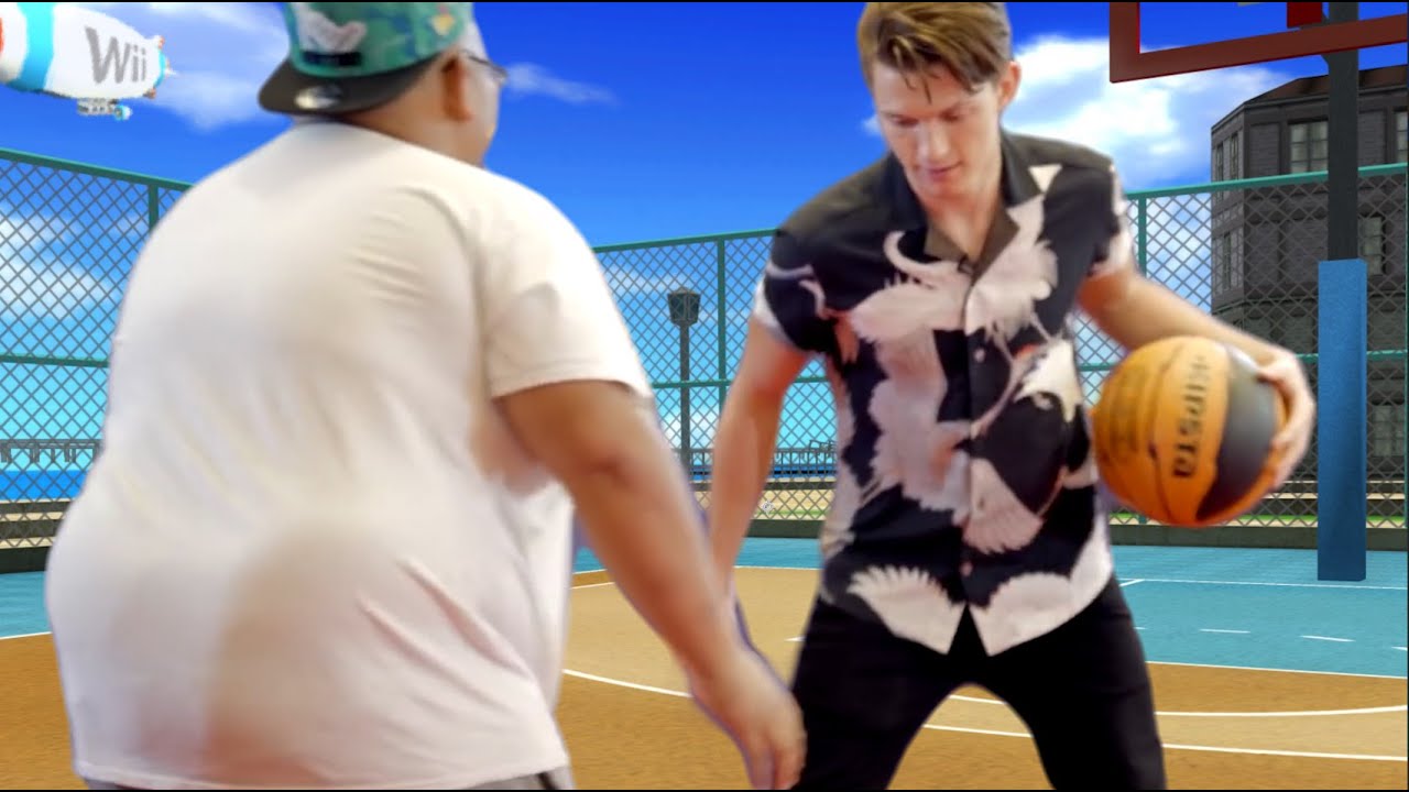 Ned vs. Spider-Men in Wii Sports Basketball