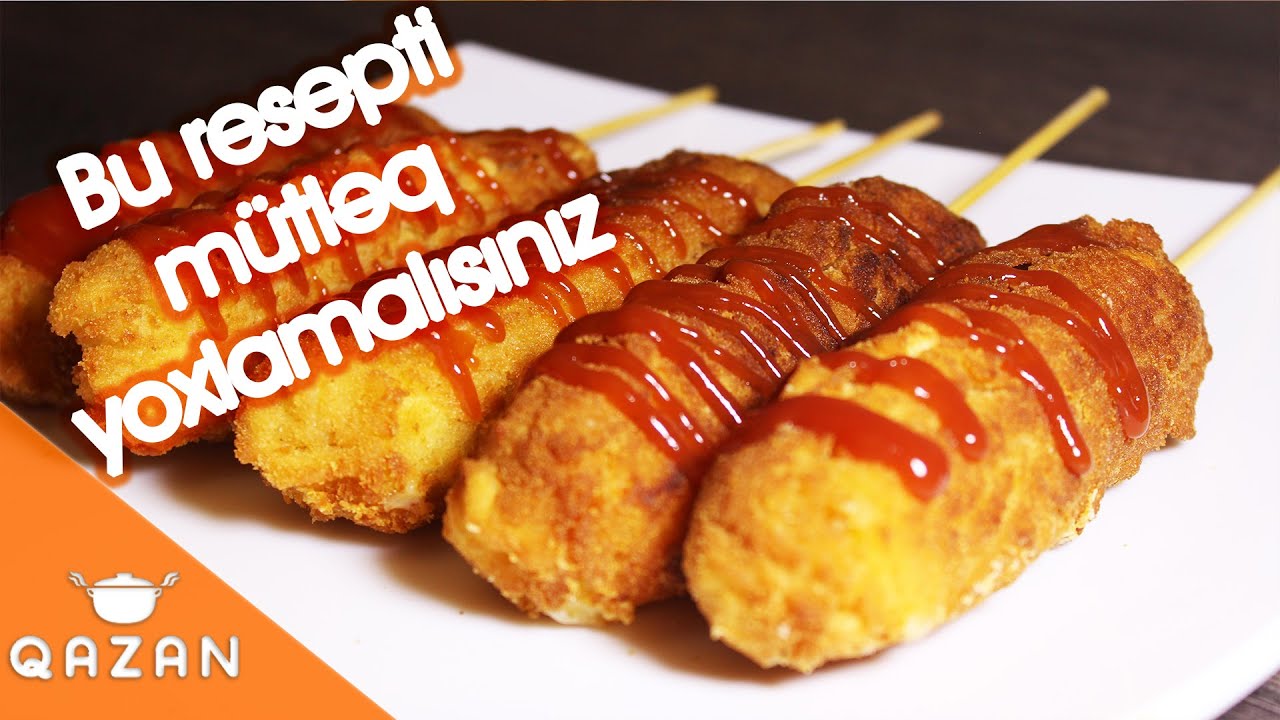 5 DƏQİQƏYƏ ÇOX ASAN SOSİSLİ PENDİR ÇUBUQLARI RESEPTİ
