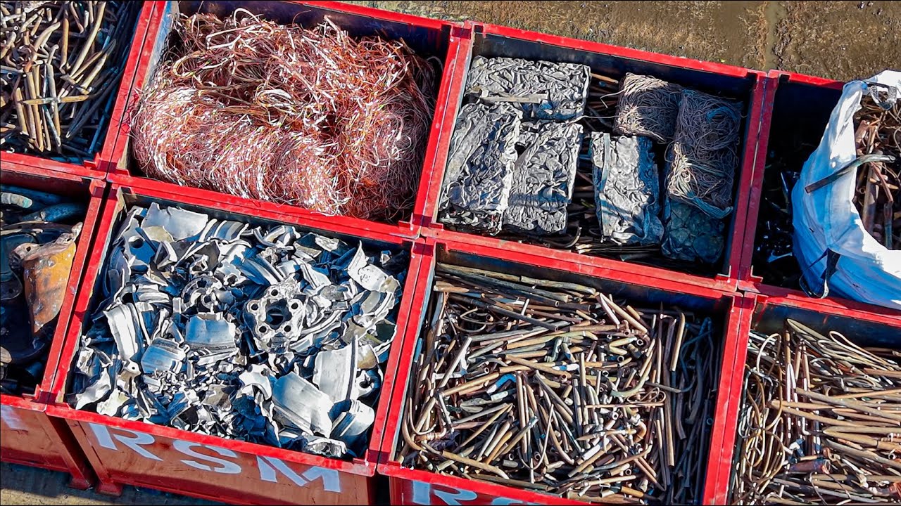 What's going on at the Scrapyard.  Scrap Metal Recycling ♻️ #aluminum #copper #brass #ferrous #fyp